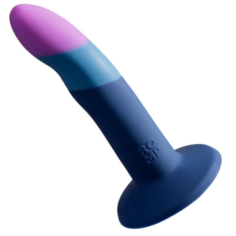 ROMP PICCOLO HARNESS SILICONE DILDO WITH TRICOLOR SUCTION CUP 14 CM