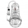 PDX ELITE VIEWTUBE VAC XXL TRANSPARENT STROKER WITH SUCTION PUMP 273 CM