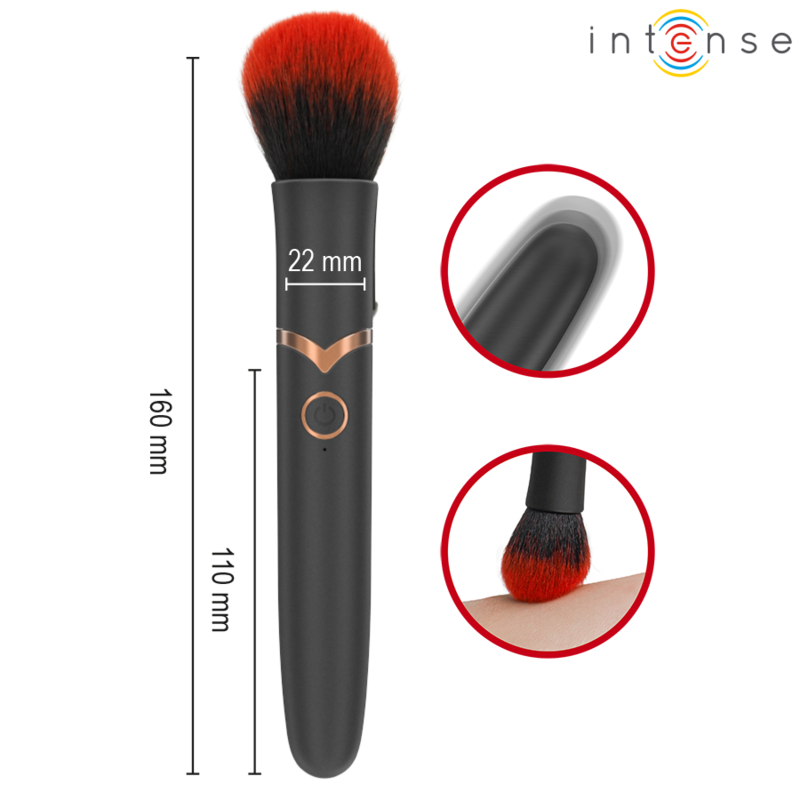 INTENSE EMILIA VIBRATING BRUSH 10 VIBRATIONS 16 CM