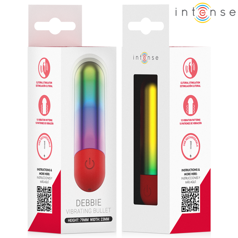 INTENSE DEBBIE RAINBOW CLITORIS VIBRATING BULLET