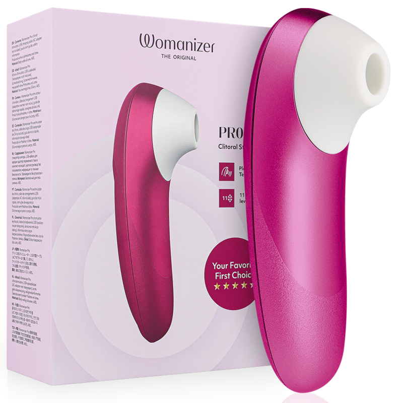 WOMANIZER PRO VIBRANT CLITORAL STIMULATOR PINK