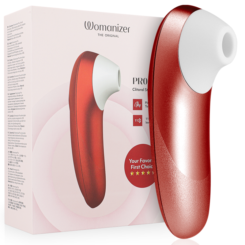 WOMANIZER PRO VIBRANT CLITORAL STIMULATOR BURGUNDY