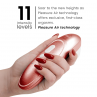 WOMANIZER PRO VIBRANT CLITORAL STIMULATOR BURGUNDY