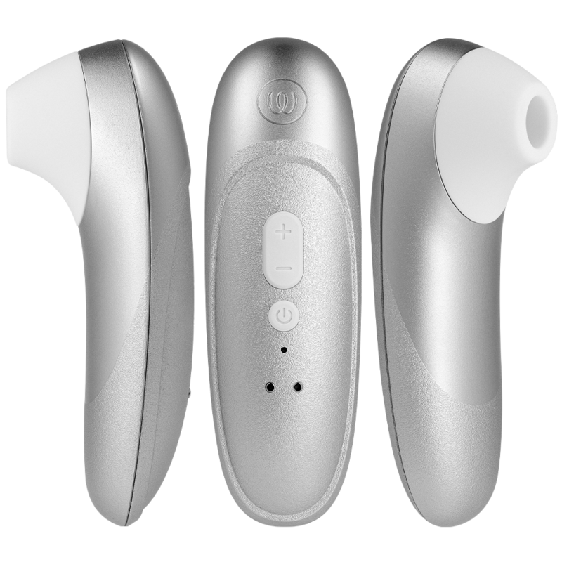 WOMANIZER PRO VIBRANT CLITORAL STIMULATOR SILVER GREY