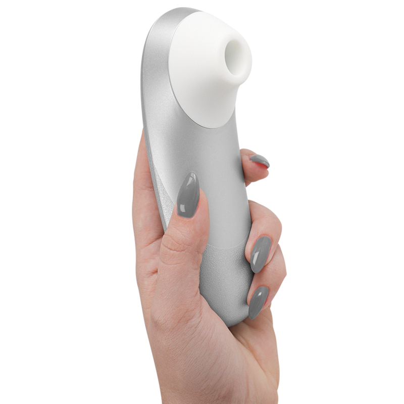 WOMANIZER PRO VIBRANT CLITORAL STIMULATOR SILVER GREY