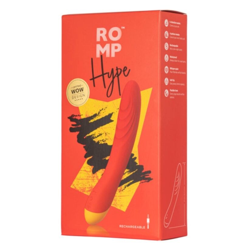 ROMP HYPE MULTIFUNCTION G SPOT VIBRATOR RED