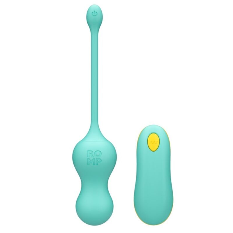 ROMP CELLO MULTIFUNCTION VIBRATING EGG TURQUOISE REMOTE CONTROL