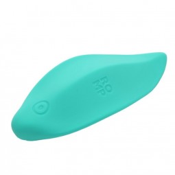ROMP WAVE VIBRATOR CLITORAL STIMULATOR ERGONOMIC SHAPE AQUA GREEN