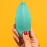 ROMP WAVE VIBRATOR CLITORAL STIMULATOR ERGONOMIC SHAPE AQUA GREEN