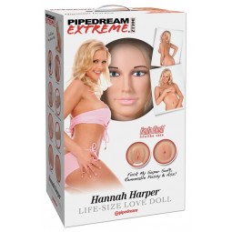 MUNECA HINCHABLE TAMANO REAL CON CARA 3D VAGINA Y ANO REALISTA BOMBA