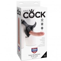 KING COCK HARNESS CON PENE REALiSTICO NATURAL 203 CM