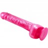 BAILE DONG DILDO REALiSTICO ROSA CON VENTOSA