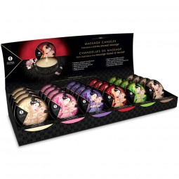 SHUNGA MINI CARESS BY CANDLELIGHT DISPLAY VELAS MASAJE 24 UDS