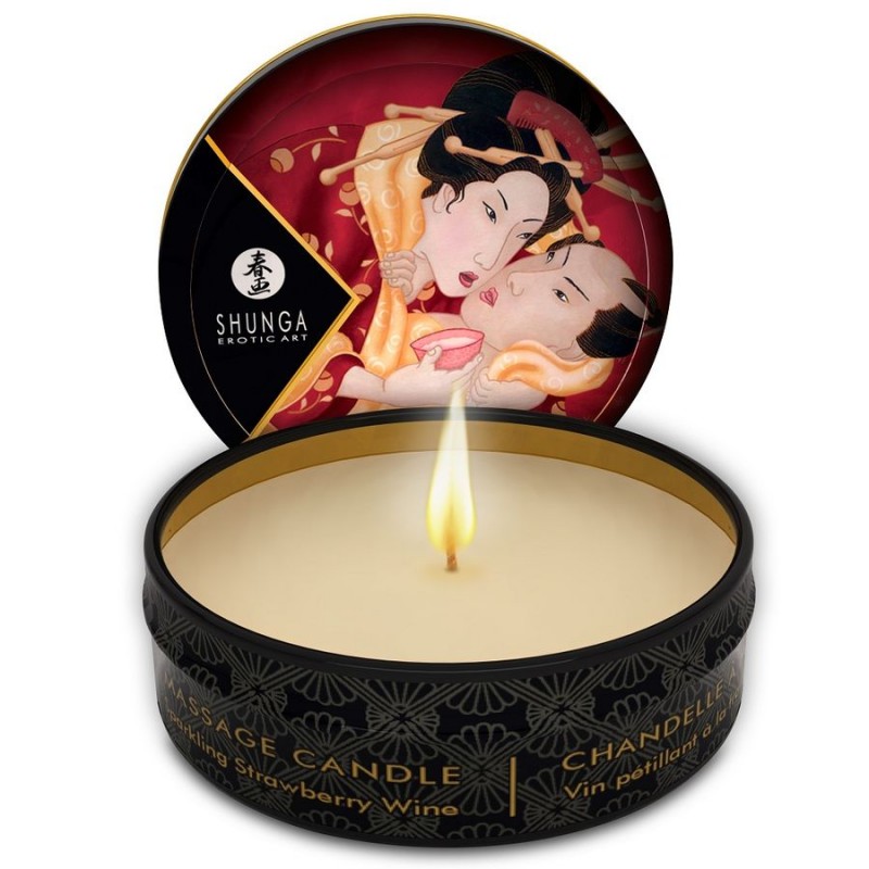 SHUNGA MINI CARESS BY CANDLELIGHT DISPLAY VELAS MASAJE 24 UDS