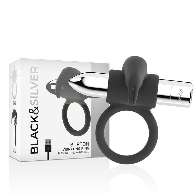 BLACKSILVER BURTON ANILLO RECARGABLE 10 MODOS VIBRACIoN
