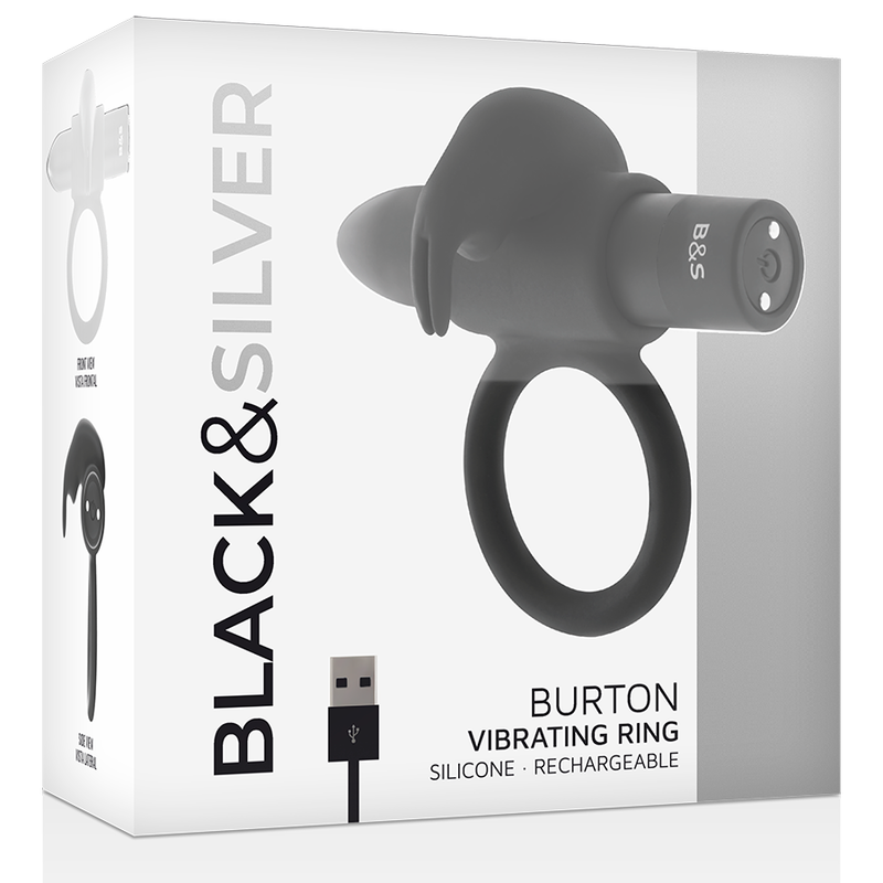 BLACKSILVER BURTON ANILLO 10 MODOS VIBRACIoN NEGRO