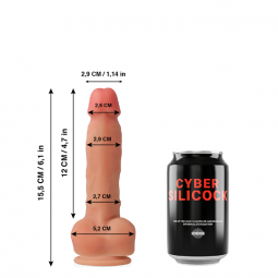 CYBER SILICOCK ANSEL REALiSTICO SILICONA LiQUIDA 155 CM O 29 CM