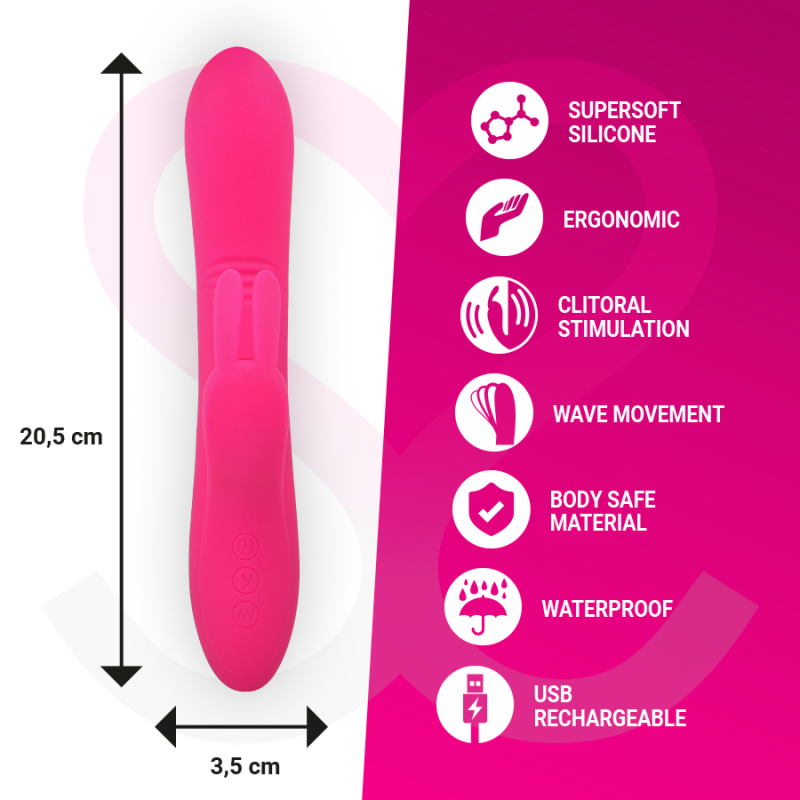 MORESSA ETHAN EFECTO WAVE MAS POTENTE VIBRACIoN PREMIUM SILICONE RECARGABLE