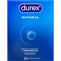 DUREX PRESERVATIVOS NATURAL 24 UNIDADES