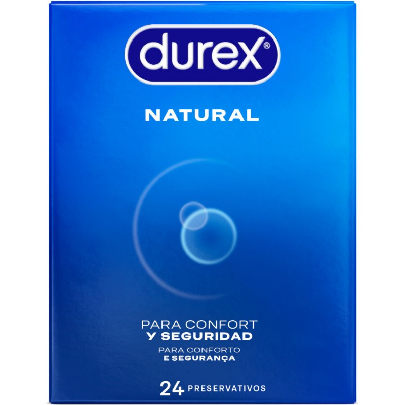 DUREX PRESERVATIVOS NATURAL 24 UNIDADES