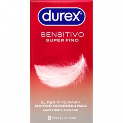 DUREX SENSITIVO SuPER FINO 6 UNIDADES