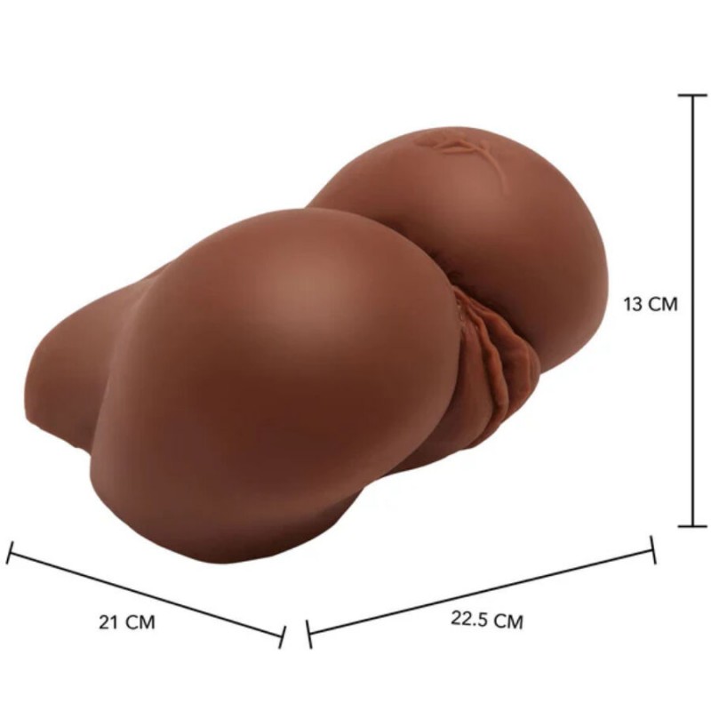 ACT BIG ASS MASTURBADOR REALISTA CON VIBRADOR MARRoN