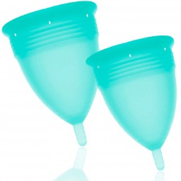 STERCUP PACK COPA MENSTRUAL SILICONA FDA TALLA S L AQUAMARINA