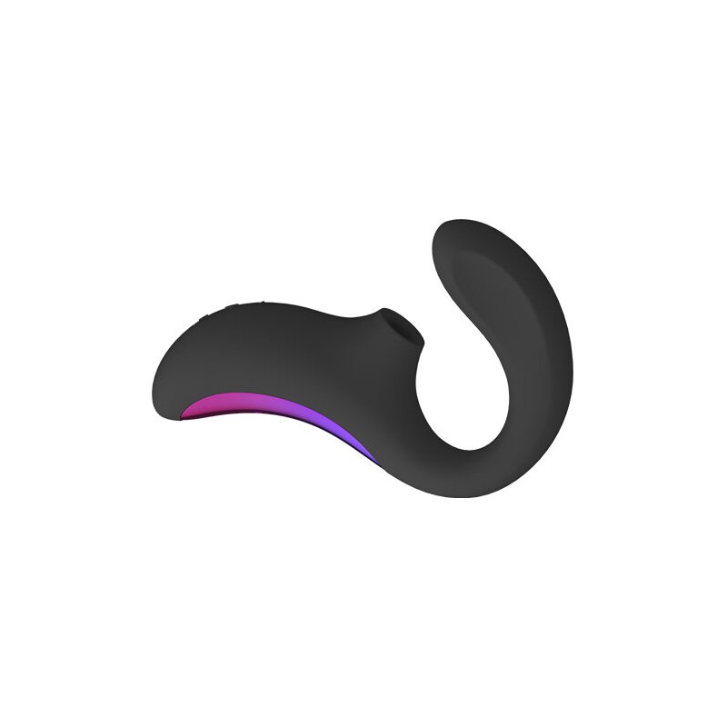 LELO ENIGMA DOBLE ESTIMULACIoN SUCCION MASAJEADOR NEGRO