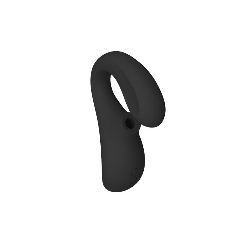 LELO ENIGMA DOBLE ESTIMULACIoN SUCCION MASAJEADOR NEGRO