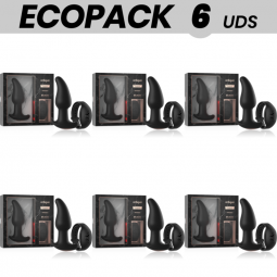 ECOPACK 6 UDS ANBIGUO WATCHME CONTROL REMOTO PLUG ANAL VIBRADOR CON ROTACIoN DE PERLAS AMADEUS