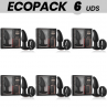 ECOPACK 6 UDS ANBIGUO WATCHME CONTROL REMOTO PLUG ANAL VIBRADOR CON ROTACIoN DE PERLAS AMADEUS