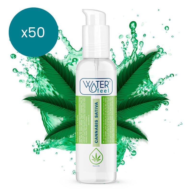 WATERFEEL LUBRICANTE CANNABIS 150 ML PACK 50 UDS