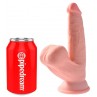 KING COCK PLUS 3D DILDO SWINGING BALLS 127 CM