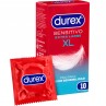 DUREX PRESERVATIVOS SENSITIVO EXTRA LARGO XL 10 UNIDADES