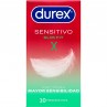 DUREX SENSITIVO SLIM FIT 10 UNIDADES