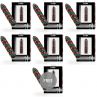 CUSTOM BULLETS BALA RECARGABLE SKULL 10 INTENSIDADES 6 1 GRATIS