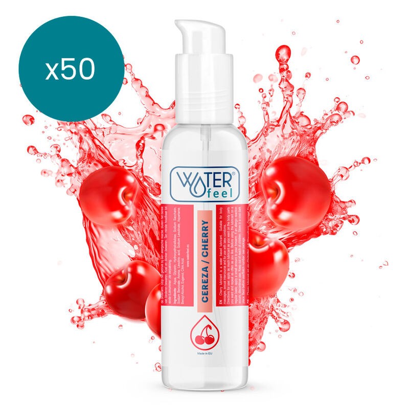 WATERFEEL LUBRICANTE CEREZA 175 ML PACK 50 UDS