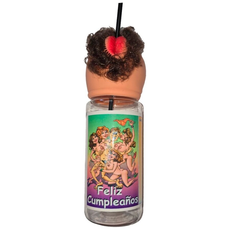 DIABLO PICANTE BOTELLA LABIOS CUMPLEANOS CARNE 750 ML