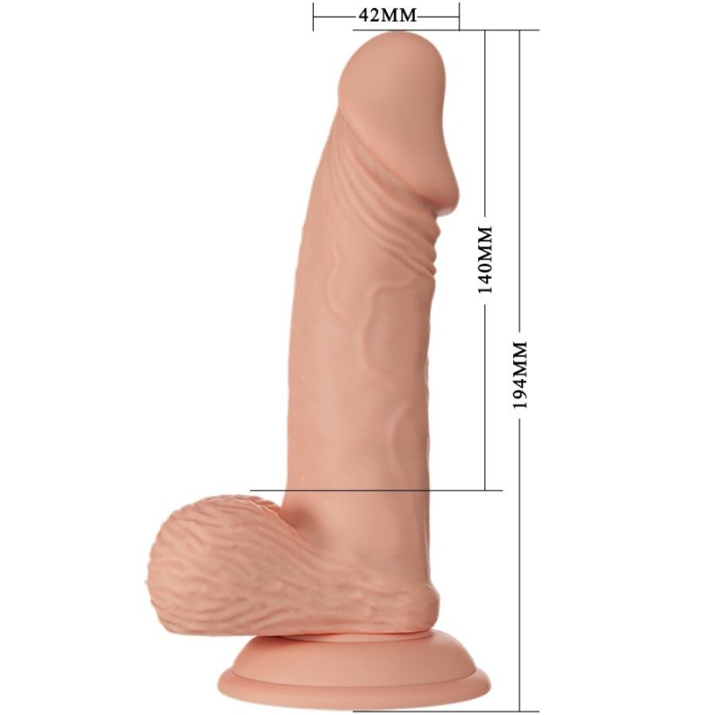 BAILE BEAUTIFUL ENCOUNTER ZEBULON DILDO REALiSTICO FLEXIBLE 194 CM NATURAL