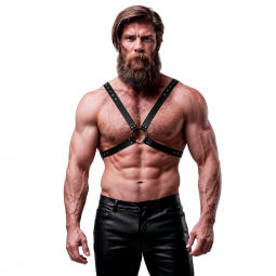 FETISH SUBMISSIVE ATTITUDE ARNeS ECOPIEL PECHO CRUZADO HOMBRE