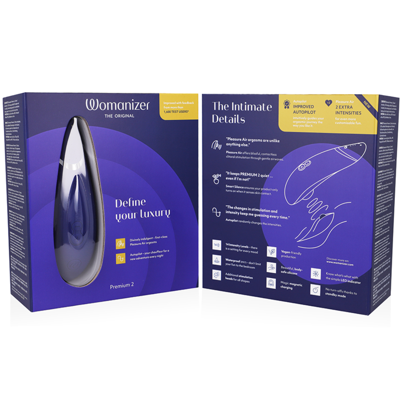 WOMANIZER PREMIUM 2 ESTIMULADOR DE CLiTORIS ARaNDANO