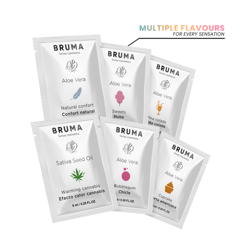 BRUMA 6 ML GEL DESLIZANTE CON ALOE VERA SABOR A PINA COLADA