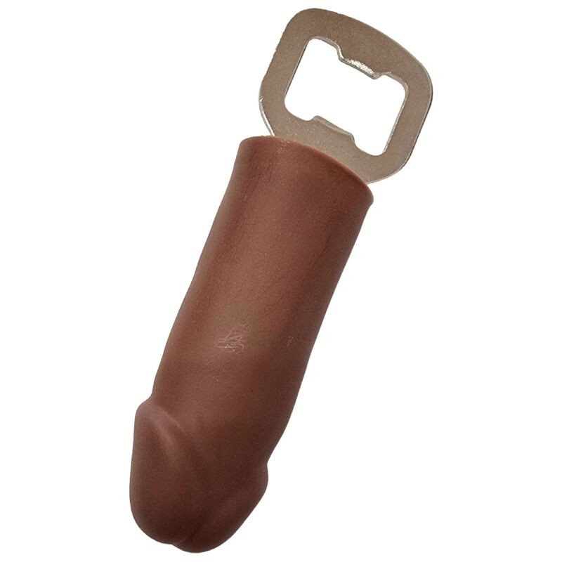 DIABLO PICANTE ABRIDOR CON FORMA PENE GOMA MULATO