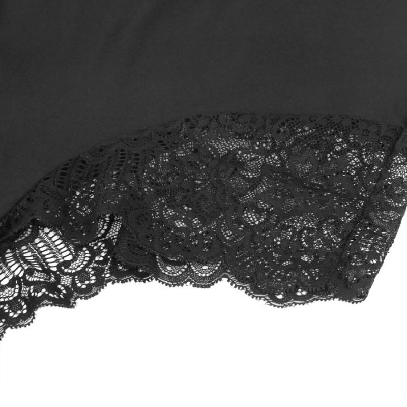SUBBLIME TEDDY DETALLE ENCAJE FLORAL NEGRO L XL