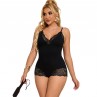 SUBBLIME TEDDY DETALLE ENCAJE FLORAL NEGRO L XL