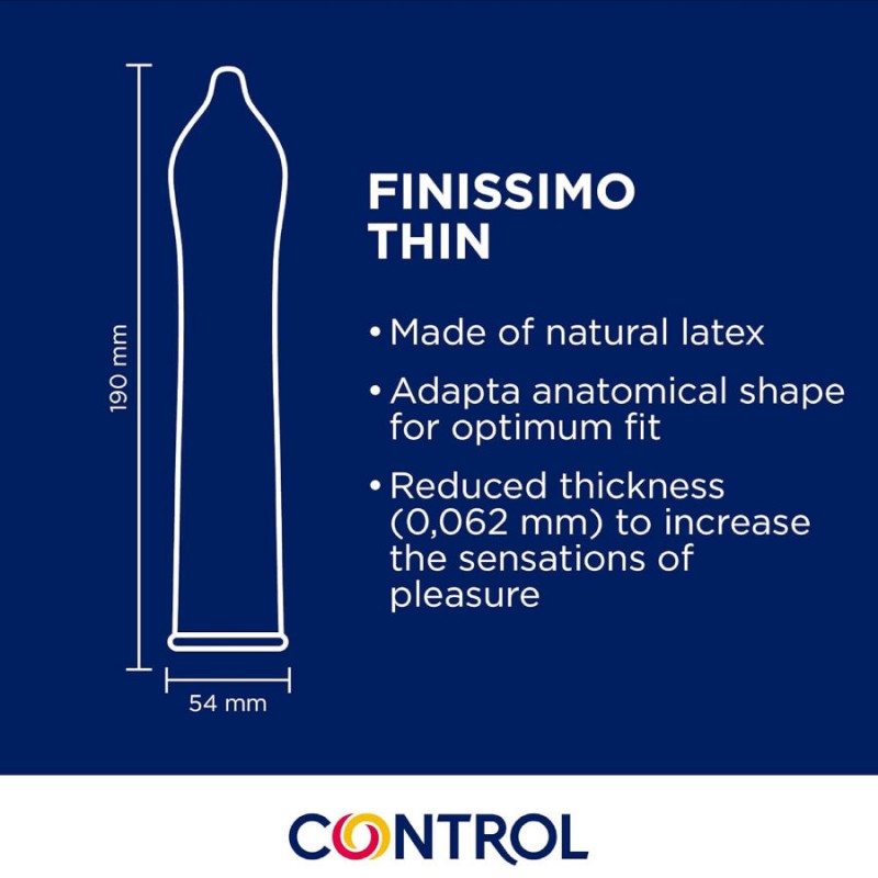 CONTROL PRESERVATIVOS FINISSIMO SENSO 144 UNIDADES