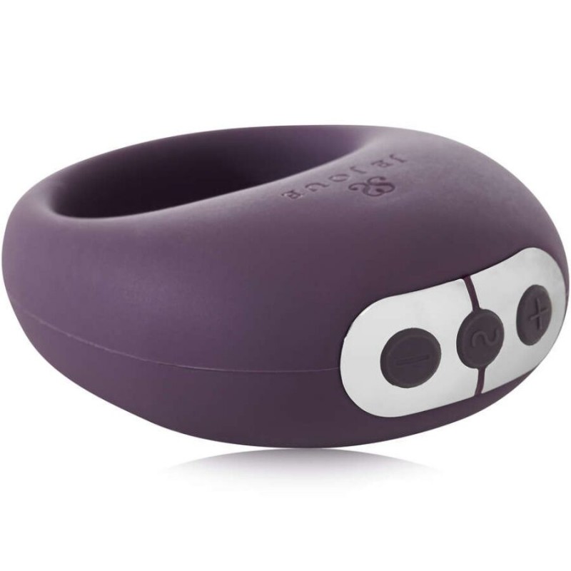 JE JOUE MIO ANILLO PARA EL PENE VIBRADOR FUERTE Y FLEXIBLE MORADO