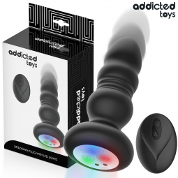 ADDICTED TOYS PLUG ANAL VIBRADOR THRUSTING Y LUZ LED CONTROL REMOTO