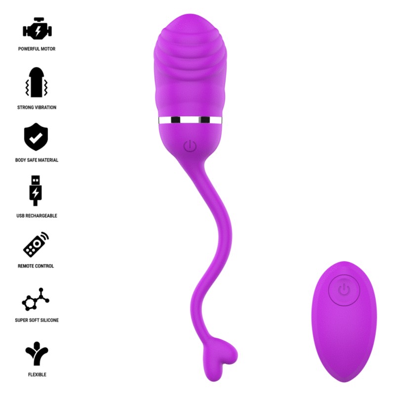 INTENSE SOOKIE HUEVO VIBRADOR CON CONTROL REMOTO MORADO