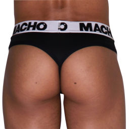 MACHO MTG002 TANGA NEGRO NEGRO S
